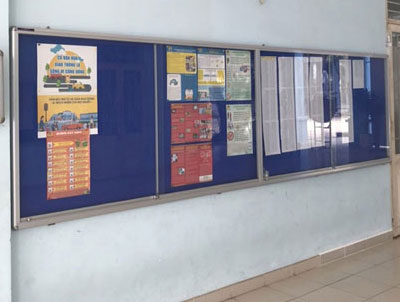 Bảng ghim thông báo gắn tường