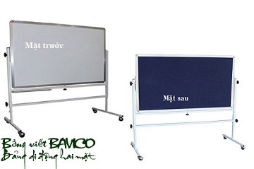 Bảng từ trắng viết bút lông di động hai mặt