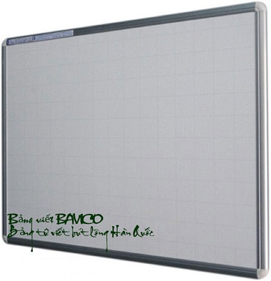 Bảng từ trắng viết bút lông Hàn Quốc, nhôm hưng
