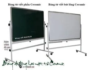 Bảng dạy học di động hai mặt KT 80x120cm (Xem cỡ khác)