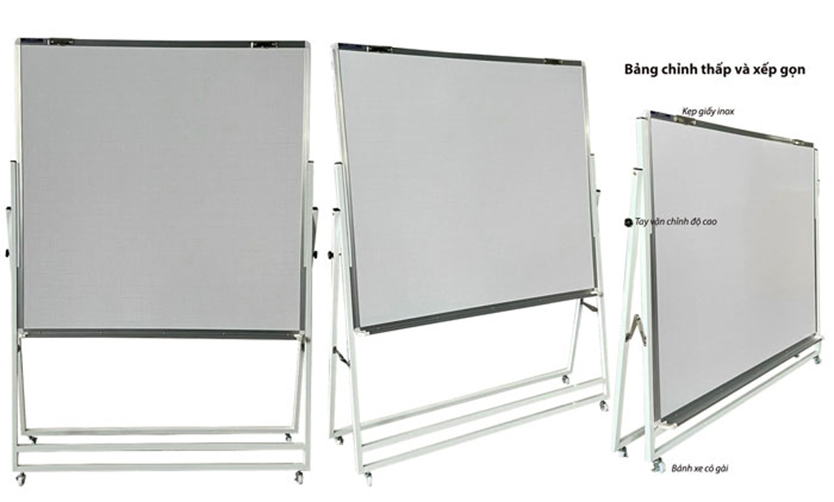 Bảng trắng di động chân gấp gọn