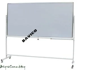 Bảng từ trắng ceramic có chân di động KT 80x120cm