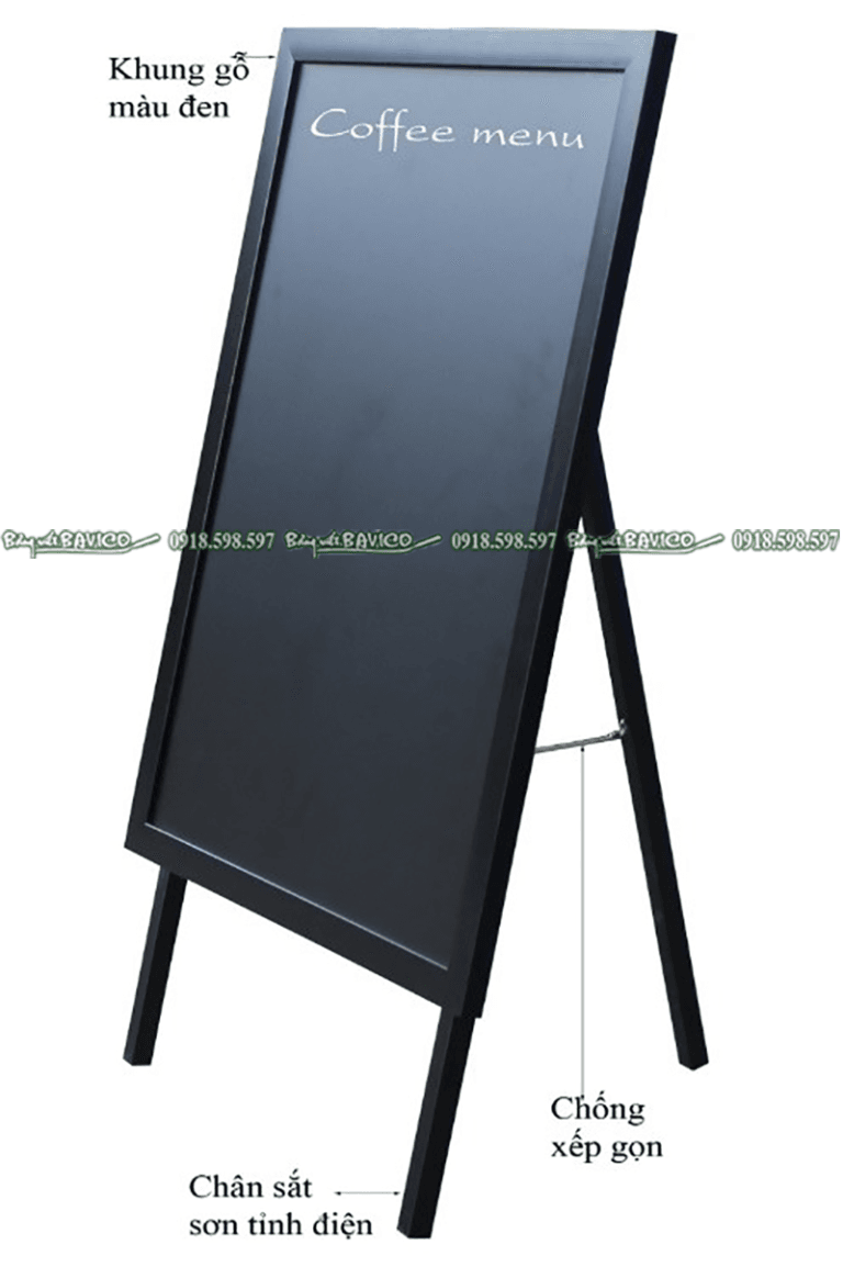 Bảng menu đứng 1 hoặc 2 mặt - Bảng Viết Bavico