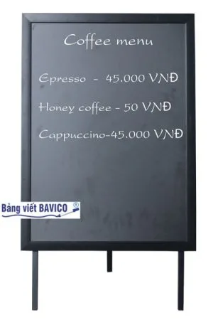 Bang Viet Phan Ghi Menu Co Chan