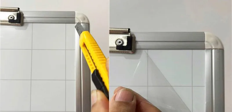 Hướng dẫn tháo lớp ni lông bảng viết bút lông từ Hàn Quốc
