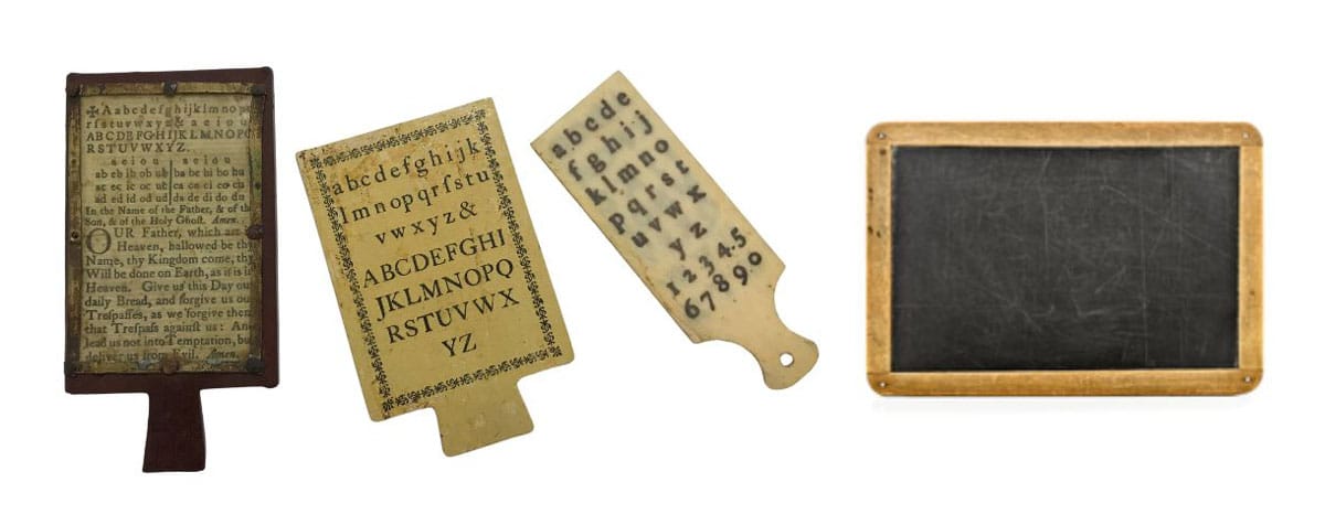 Các công cụ thay thế bảng viết phấn thời kỳ đầu