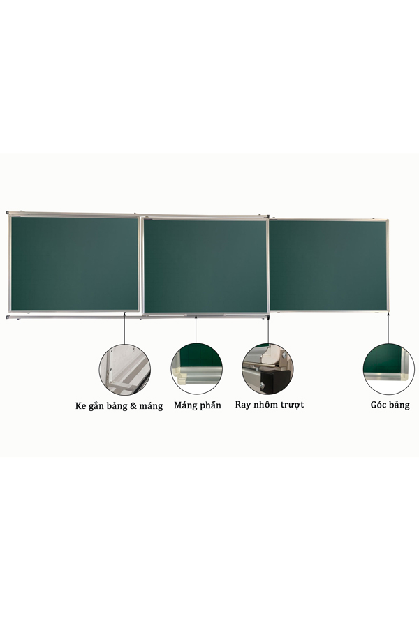 bảng trượt ngang 3 cánh
